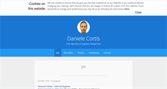 Desktop Screenshot of danielecortis.it